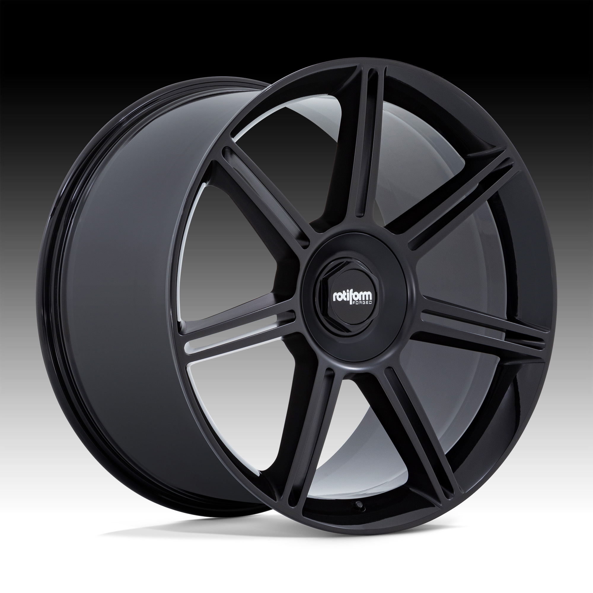 Rotiform FRA R907 Black Custom Wheels - R907 / FRA - RotiSpec Forged  Monoblock by Rotiform - Custom Wheels for Trucks